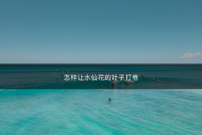 怎样让水仙花的叶子打卷(图1)
