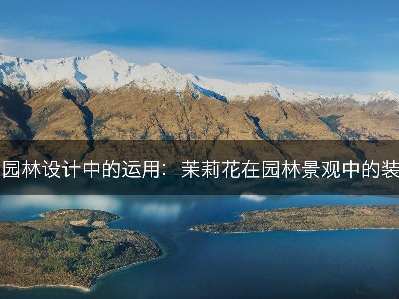 茉莉花在园林设计中的运用：茉莉花在园林景观中的装饰和应用(图1)