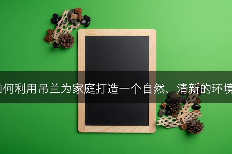 如何利用吊兰为家庭打造一个自然、清新的环境？(图1)