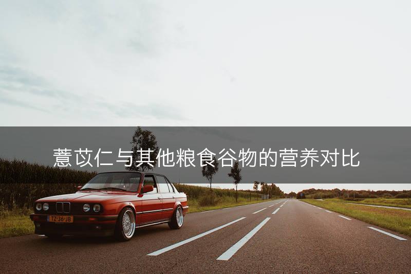 薏苡仁与其他粮食谷物的营养对比(图1)
