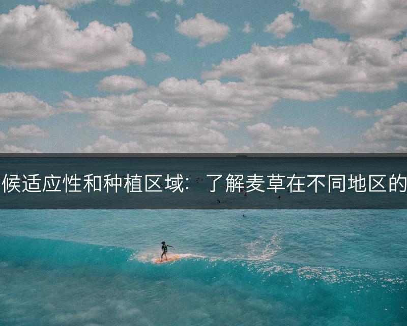 麦草的气候适应性和种植区域：了解麦草在不同地区的生长情况(图1)