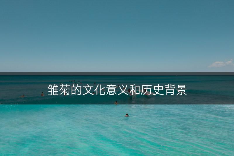 雏菊的文化意义和历史背景(图1)