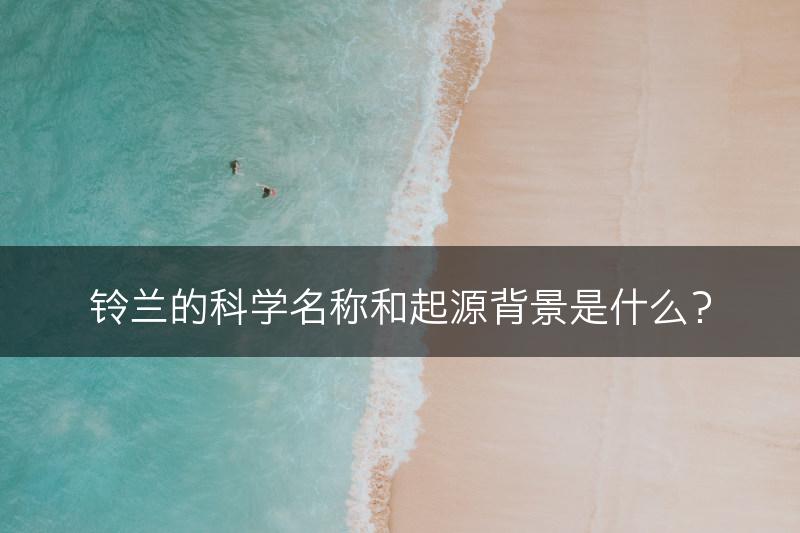 铃兰的科学名称和起源背景是什么？(图1)