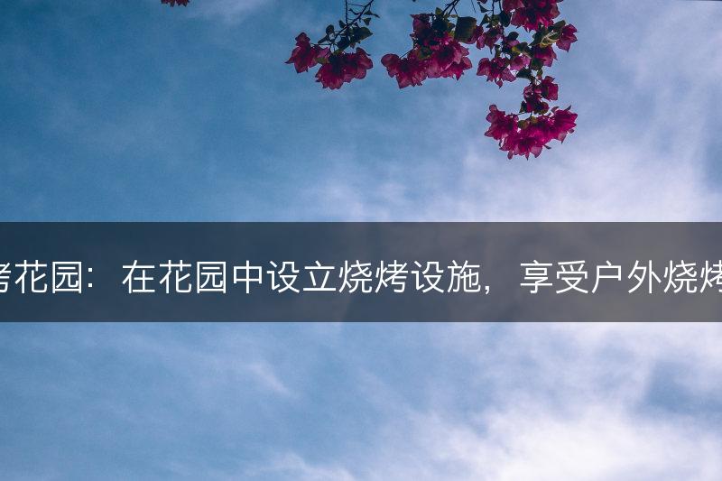 露天烧烤花园：在花园中设立烧烤设施，享受户外烧烤的乐趣。(图1)