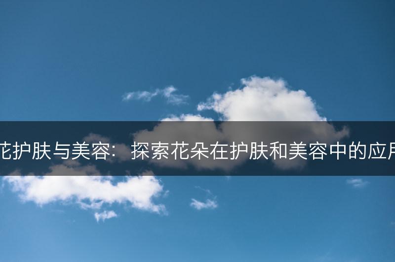 花护肤与美容:探索花朵在护肤和美容中的应用(图1) 花护肤与美容:探索花朵在护肤和美容中的应用(图1)