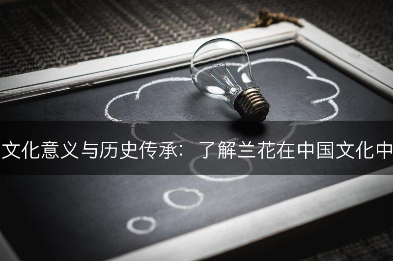 兰科植物的文化意义与历史传承：了解兰花在中国文化中的重要地位(图1)