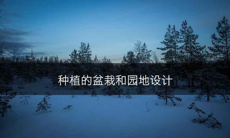 种植的盆栽和园地设计(图1)