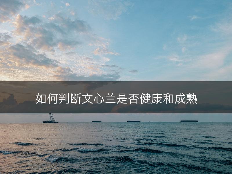如何判断文心兰是否健康和成熟(图1)