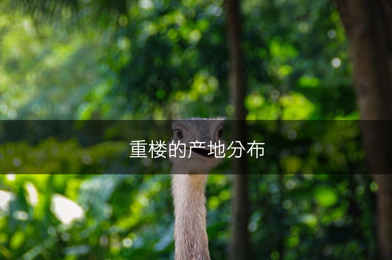 重楼的产地分布(图1)