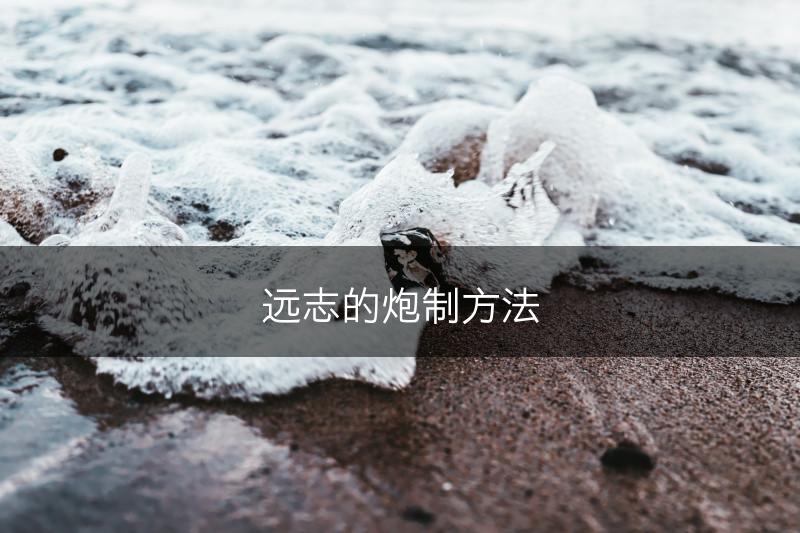 远志的炮制方法(图1)