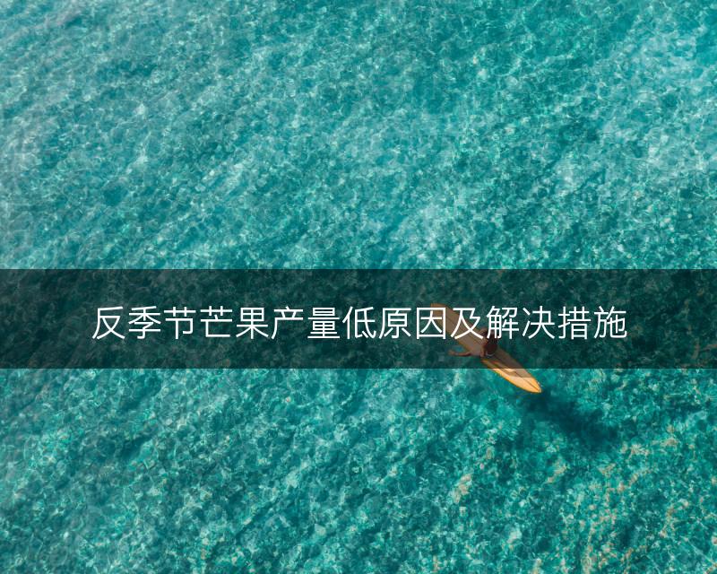 反季节芒果产量低原因及解决措施(图1)