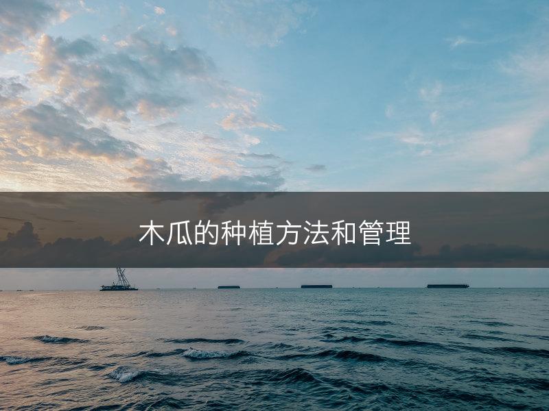 木瓜的种植方法和管理(图1)