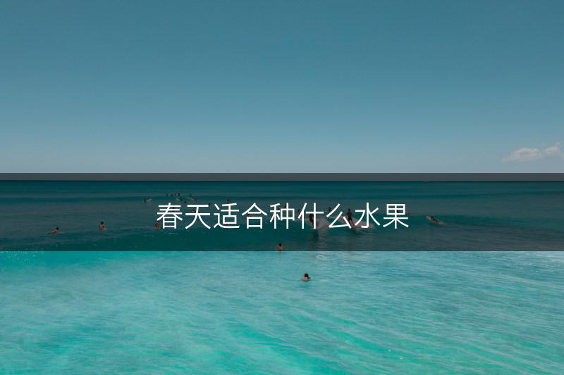 春天适合种什么水果(图1)