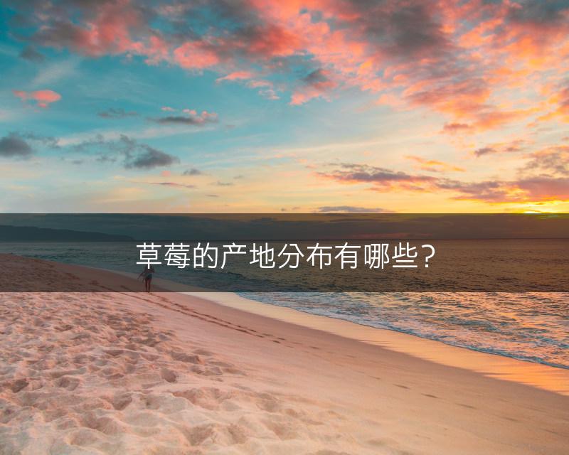 草莓的产地分布有哪些？(图1)
