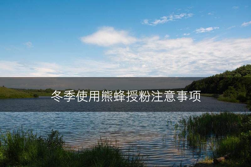 冬季使用熊蜂授粉注意事项(图1)
