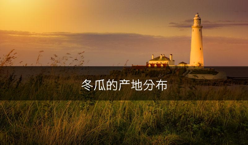 冬瓜的产地分布(图1)