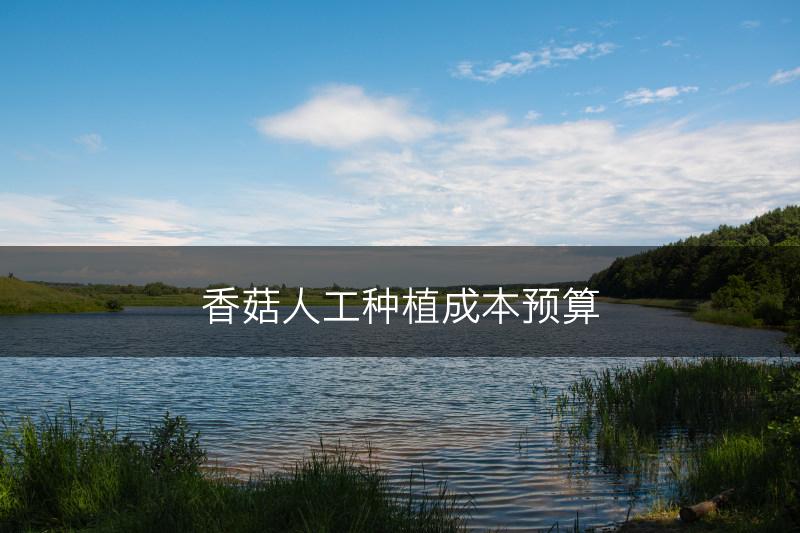 香菇人工种植成本预算(图1)