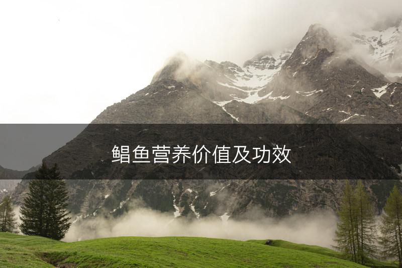 鲳鱼营养价值及功效(图1)